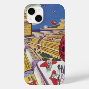 Vintage Science-Fiction, futuristisches New York C Case-Mate iPhone Hülle