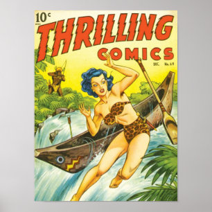 VINTAGE-SCIENCE-FICTION-ILLUSTRATION POSTER