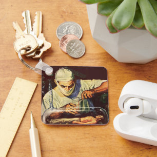 Vintage Science Fiction, Labormastwissenschaftler Schlüsselanhänger