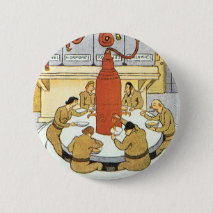 Vintage Science-Fiction, Labortechniker essen Button