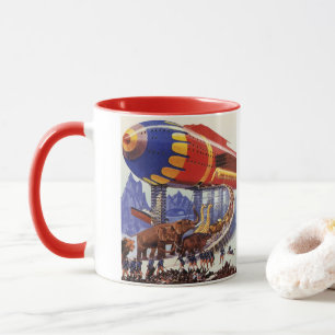 Vintage-Science-Fiction, Noahs Arche wilde Tiere Tasse