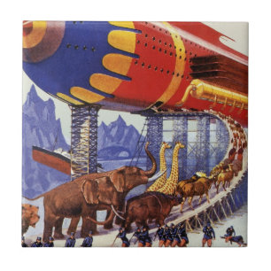 Vintage Science Fiction, Noah's Ark Wild Animals Fliese