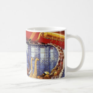 Vintage Science Fiction, Noah's Ark Wild Animals Kaffeetasse