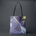 Vintage Science Fiction Orbit-Raumstation<br><div class="desc">Vintage Illustration futuristischen Weltraum und Planeten Science Fiction Bild. Eine Raumstation,  die sich um einen Planeten oder Mond umkreist und in Zukunft eine helle Sonne am Himmel strahlt. Ein klassischer 50er Retro-Sci-Fi-Comic Buch Design.</div>