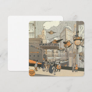 Vintage Science Fiction, Paris, Frankreich Einladu Einladung