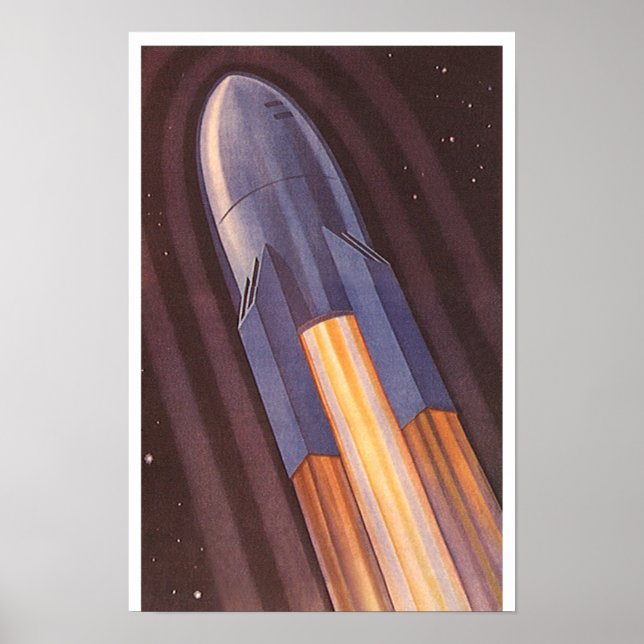 Vintage Science Fiction Poster (Vorne)