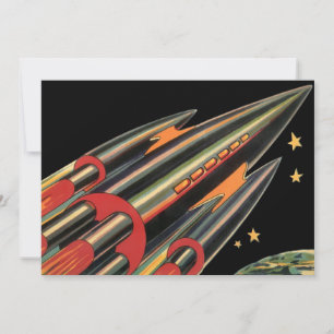 Vintage-Science-Fiction-Raketenraumschiff von Spac