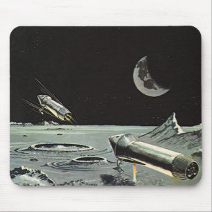 Vintage Science Fiction, Raketenschiff Mousepad