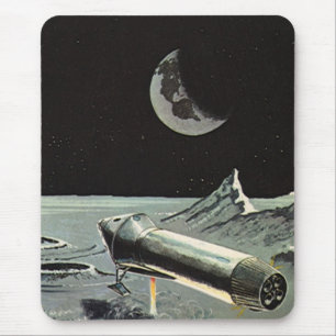 Vintage Science Fiction, Raketenschiff Mousepad