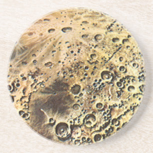 Vintage Science Fiction, Raketenschiff über den Mo Getränkeuntersetzer