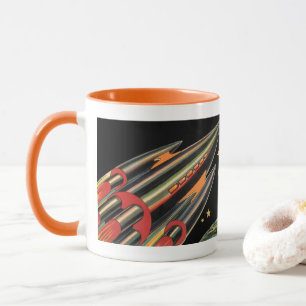Vintage-Science-Fiction-Raumschiff von Space Stars Tasse