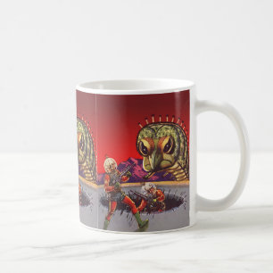 Vintage Science-Fiction-Riesen-Hundertfüßer-Insekt Kaffeetasse