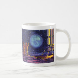 Vintage Science Fiction, Sci Fi Astronauten auf de Kaffeetasse