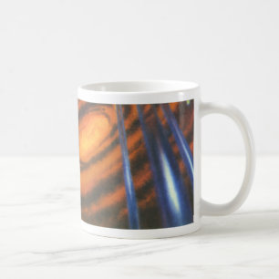 Vintage Science-Fiction, Sci-Fi rote Galaxie Wirbe Tasse