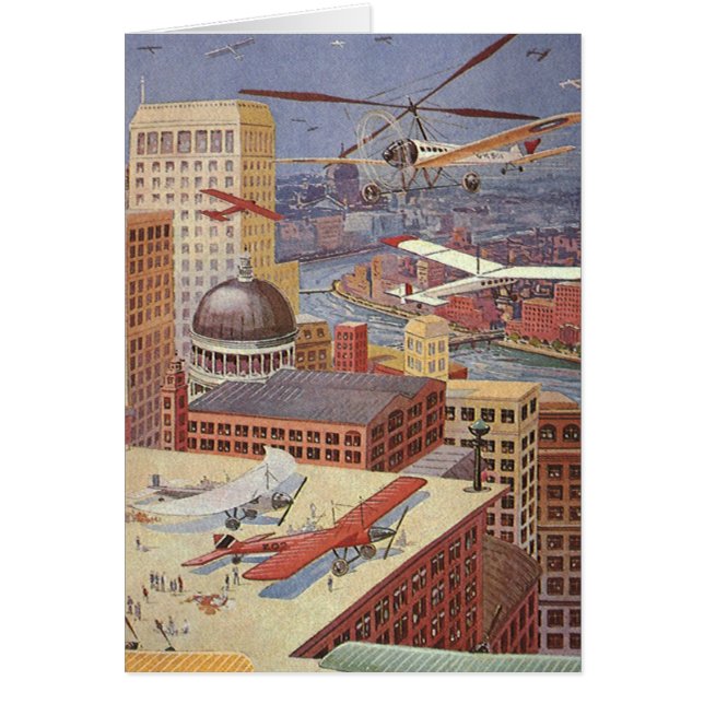 Vintage Science Fiction Stadt, Viktorianischer Ste (Vorne)