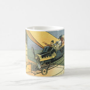 Vintage Science-Fiction-Steampunk-Cabrio Kaffeetasse