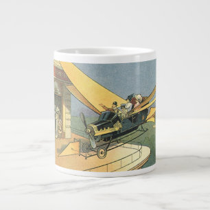 Vintage-Science-Fiction-Steampunk-Cabriolet Jumbo-Tasse