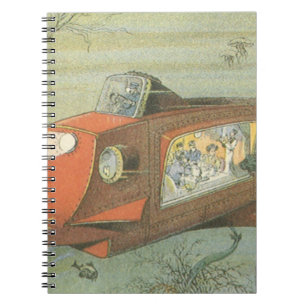 Vintage Science Fiction Steampunk U-Boot Notizblock