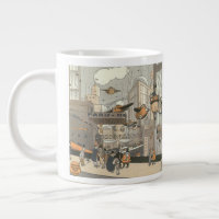 Vintage Science-Fiction Urban Paris, Steam Punk