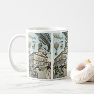 Vintage Science-Fiction, viktorianische Steam-Punk Tasse