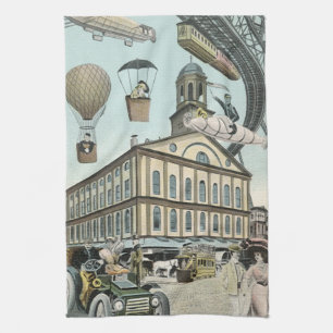 Vintage Science Fiction, Viktorianischer Dampfpunk Handtuch