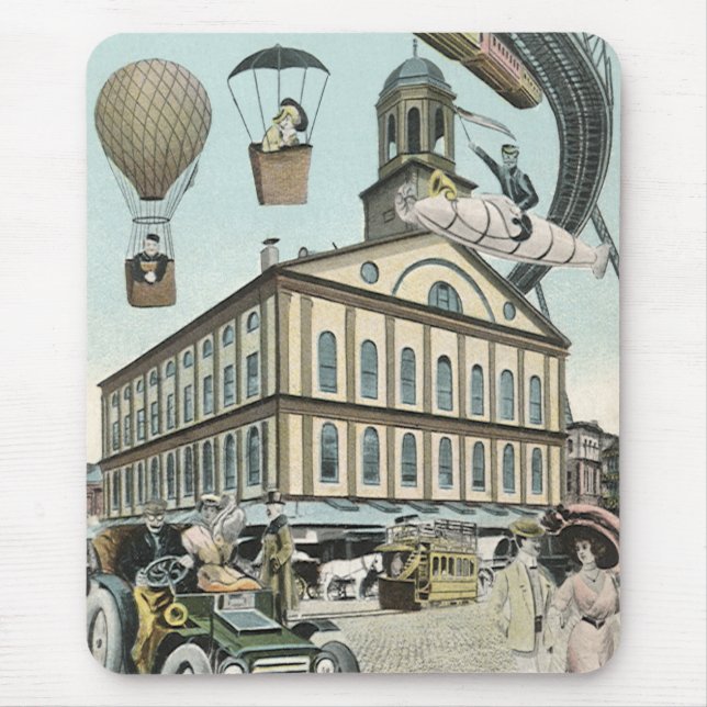 Vintage Science Fiction, Viktorianischer Dampfpunk Mousepad (Vorne)