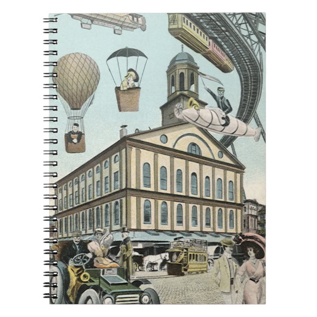 Vintage Science Fiction, Viktorianischer Dampfpunk Notizblock (Vorderseite)