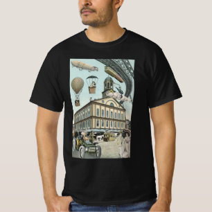 Vintage Science Fiction, Viktorianischer Dampfpunk T-Shirt
