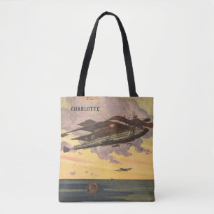 Vintage Science-Fiction-Wasserflugzeug Flugzeug Sc