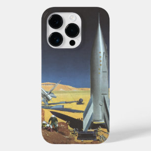 Vintage Science Fiction Wüstenplanet mit Raketen Case-Mate iPhone Hülle