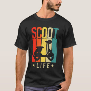 Vintage Scoot Life Moped Rollerfahrer Retro-Stil T-Shirt