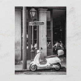 Vintage Scooter-Postkarte | Old Scooter | Paris Postkarte
