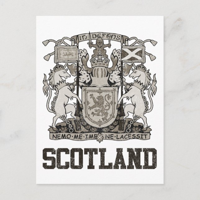 Vintage Scotland Postkarte (Vorderseite)
