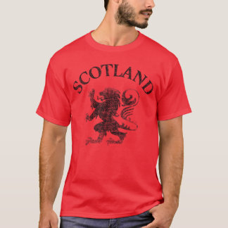 Vintage Scottish Lion Rampant Scotland Flag rubgy  T-Shirt
