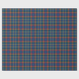 Vintage Scottish Plaid in Red & Blue Geschenkpapier