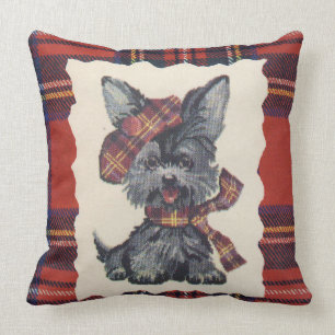 Vintage  Scotty Dog Kissen
