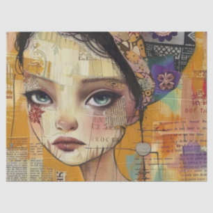 Vintage-Scrapbook-Collage-Gesicht (4) Seidenpapier