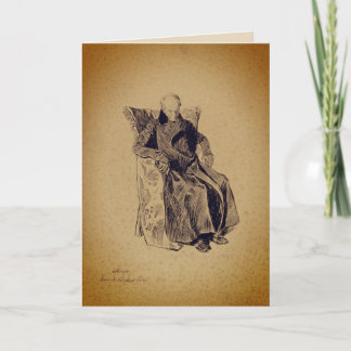 Vintage Scrooge A Christmas Carol Gibson Karte