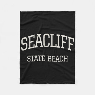 Vintage Seacliff State Beach Monterey Ca Kaliforni Fleecedecke