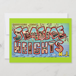 Vintage Seaside Heights NJ 5x7 große Postkarte