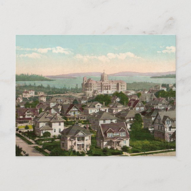 Vintage Seattle Postkarte (Vorderseite)