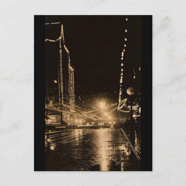 VIntage Seattle Postkarte (Vorderseite)