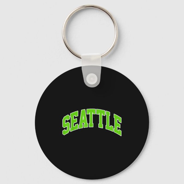 Vintage Seattle Schulgeist Los Schlüsselanhänger (Vorderseite)