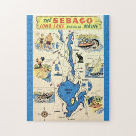 Vintage Sebago Lake Maine Puzzle