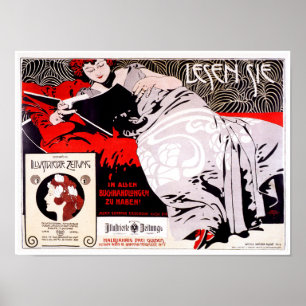 Vintage Secession Österreichisches Poster: Kolo Mo Poster