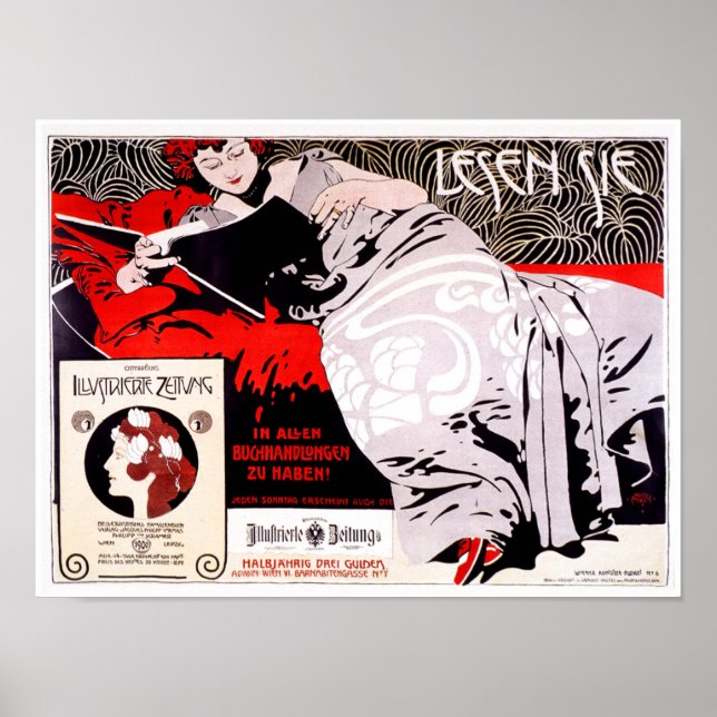 Vintage Secession Österreichisches Poster: Kolo Mo Poster (Vorne)