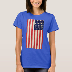 Vintage, sechsunddreißigsterne amerikanische Flagg T-Shirt