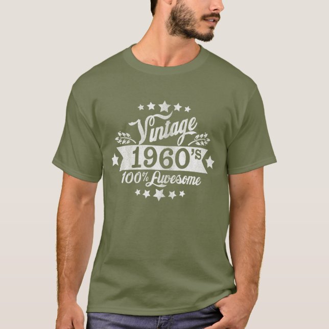 Vintage Sechzigerjahre T-Shirt (Vorderseite)