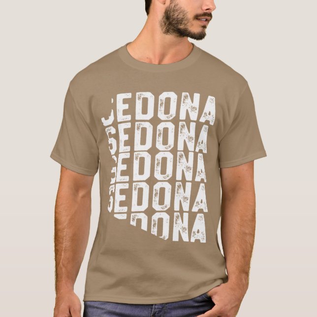 Vintage Sedona Vacation Shirt Arizona State Geogra (Vorderseite)