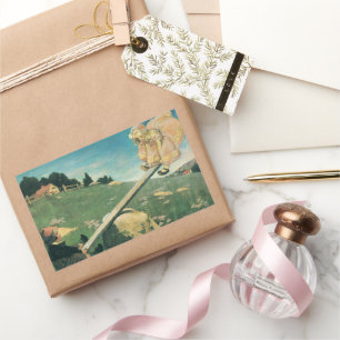 Vintage See Saw Margery Daw, Jessie Willcox Smith Rechteckiger Aufkleber